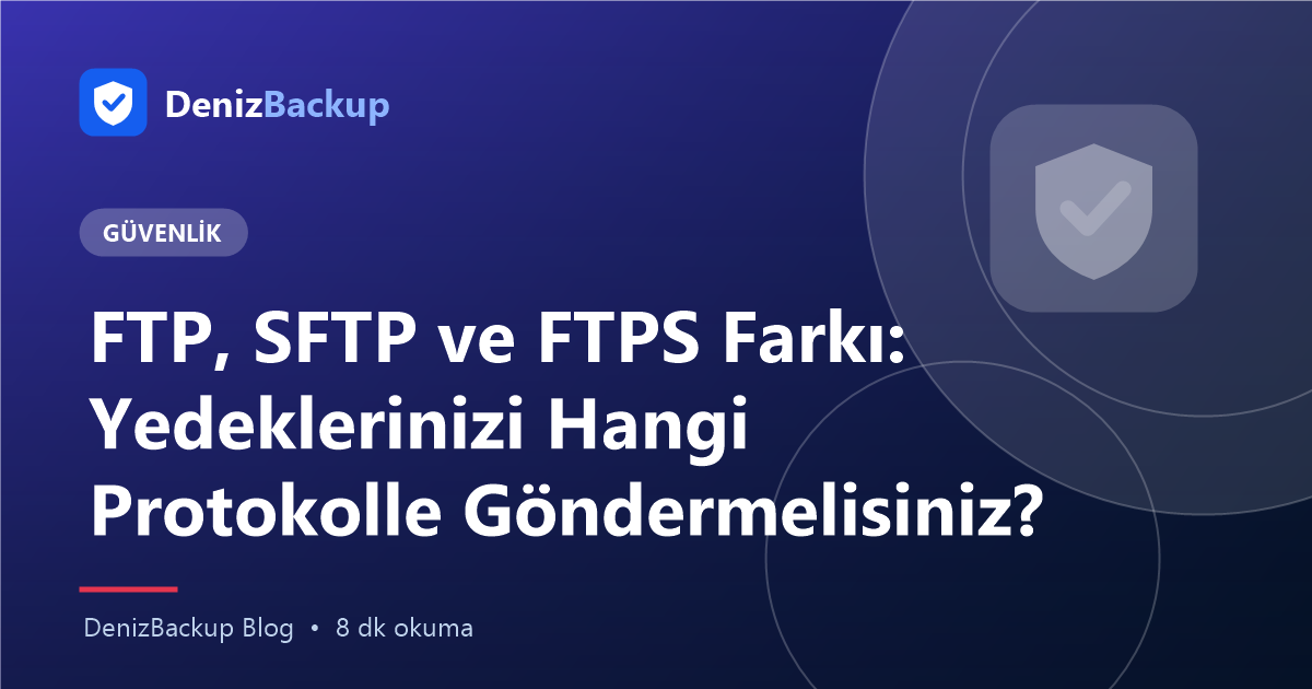 FTP, SFTP ve FTPS Farkı: Yedeklerinizi Hangi Protokolle Göndermelisiniz? yazısının kapak görseli